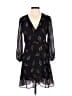 Madewell 100% Polyester Paisley Black Casual Dress Size 2 - photo 1