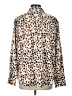 Maison d' Amelie Animal Print Brown Long Sleeve Blouse Size L - photo 2