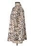 Maison d' Amelie Animal Print Brown Long Sleeve Blouse Size L - photo 5