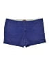 Merona 100% Cotton Solid Blue Shorts Size 18 - photo 1