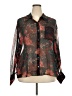 Tuckernuck 100% Viscose Floral Black Long Sleeve Blouse Size XXL - photo 1