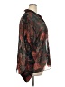 Tuckernuck 100% Viscose Floral Black Long Sleeve Blouse Size XXL - photo 4