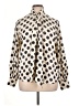 MNG 100% Polyester Polka Dots Ivory Long Sleeve Blouse Size 1X - photo 1