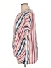 AVLN Studio 100% Rayon Stripes Pink Short Sleeve Blouse Size XL - photo 5
