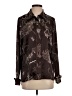 Claudia Richard 100% Polyester Paisley Brown Long Sleeve Blouse Size S (estimated) - photo 1