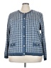 Joseph A. Blue Cardigan Size 3X - photo 1