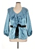 Unbranded Blue 3/4 Sleeve Blouse Size 16 - photo 1