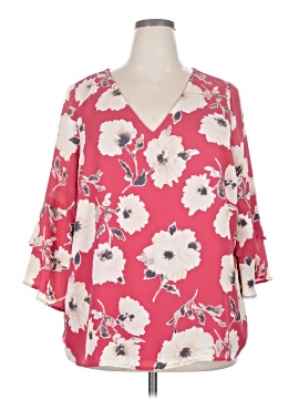 Skies Are Blue 3/4 Sleeve Blouse (view 1)