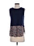 MICHAEL Michael Kors Blue Sleeveless Top Size S - photo 1