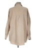 Zara Tan 3/4 Sleeve Button-Down Shirt Size M - photo 2