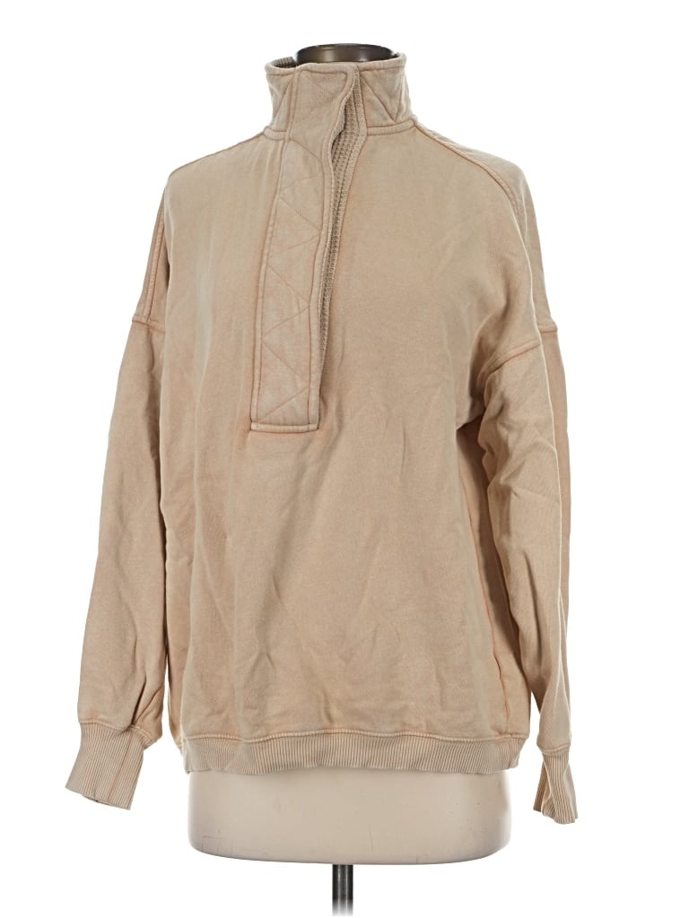 Pre-owned Aerie Track Jacket In Tan