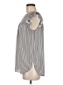 Ann Taylor LOFT 100% Polyester Gray Sleeveless Blouse Size M - photo 5