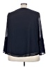 Roz & Ali Polka Dots Blue 3/4 Sleeve Blouse Size 3X - photo 2