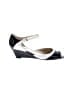 Nine West 100% Leather Silver Wedges Size 10 - photo 1