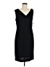 Dana Buchman 100% Polyester Solid Black Cocktail Dress Size 8 - photo 1