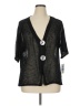JM Collection 100% Polyester Black Cardigan Size XL - photo 1