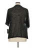 JM Collection 100% Polyester Black Cardigan Size XL - photo 2