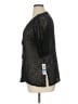 JM Collection 100% Polyester Black Cardigan Size XL - photo 5