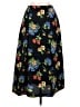 Fundamental Things 100% Polyester Floral Black Casual Skirt Size M (petite) - photo 1