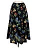 Fundamental Things 100% Polyester Floral Black Casual Skirt Size M (petite) - photo 2
