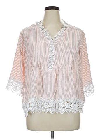 Catherine Malandrino 3/4 Sleeve T-Shirt (view 1)