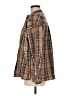 Max Studio Plaid Brown Long Sleeve Blouse Size M - photo 5