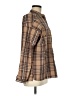Max Studio Plaid Brown Long Sleeve Blouse Size M - photo 4