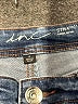 Inc Denim Animal Print Blue Jeans Size 4 - photo 7
