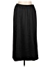 Gap 100% Polyester Solid Black Casual Skirt Size Lg Petite - photo 1