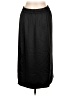 Gap 100% Polyester Solid Black Casual Skirt Size Lg Petite - photo 2