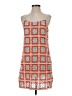 Aqua 100% Polyester Print Orange Casual Dress Size S - photo 1