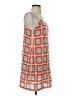 Aqua 100% Polyester Print Orange Casual Dress Size S - photo 4