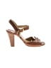 Chloé 100% Leather Brown Sandals Size EU 37 1/2 - photo 1