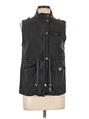Tickled Teal Denim Vest (view 1)