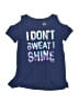 Justice Active Blue Short Sleeve T-Shirt Size 6 - 7 - photo 1