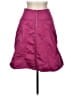 GUNEX Solid Purple Burgundy Casual Skirt Size 8 - photo 1