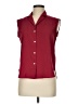 Unbranded Burgundy Sleeveless Button-Down Shirt Size M - photo 1