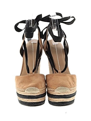 Gucci Suede Lace Up Espadrilles Wedges (view 2)