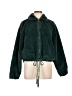 Know One Cares 100% Polyester Green Faux Fur Jacket Size L - photo 1