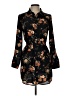 Forever 21 100% Polyester Floral Black Ivory Casual Dress Size M - photo 1