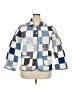 24/7 Maurices Checkered-gingham Blue Jacket Size XXL (estimated) - photo 1