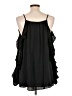 Jennifer Lopez 100% Polyester Black Sleeveless Blouse Size L - photo 2