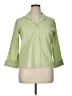 Talbots Green 3/4 Sleeve Button-Down Shirt Size 14 - photo 1