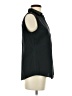 Talbots Black Sleeveless Button-Down Shirt Size 4 - photo 4
