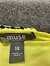 Muse 100% Polyester Print Yellow Casual Dress Size 14 - photo 7