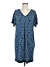 Max Studio Print Blue Casual Dress Size M - photo 1