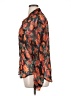 Paris Blues Floral Orange Long Sleeve Blouse Size XL (estimated) - photo 5