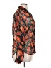 Paris Blues Floral Orange Long Sleeve Blouse Size XL (estimated) - photo 4