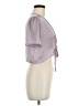 Wild Fable 100% Polyester Purple Short Sleeve Blouse Size M (estimated) - photo 4