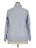 Lands' End Polka Dots Stripes Blue Long Sleeve Button-Down Shirt Size 18 - photo 2